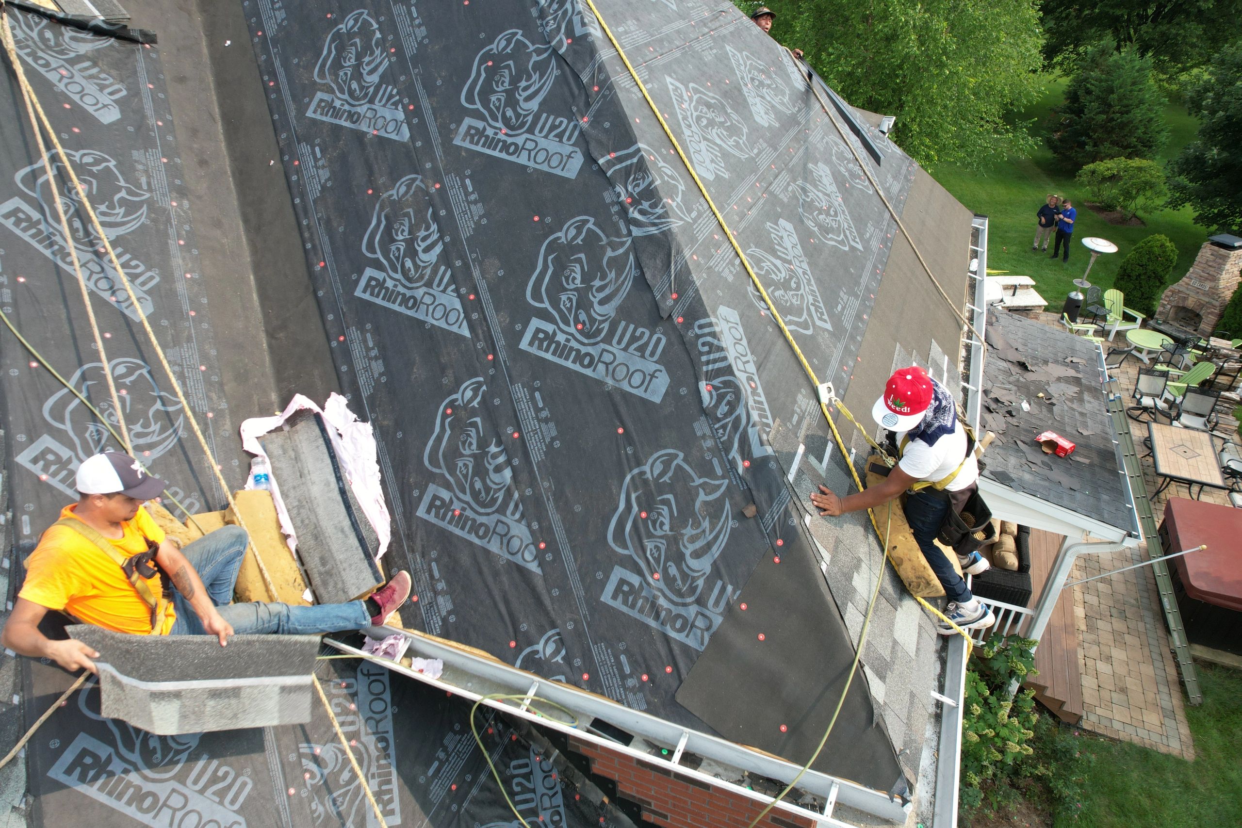 Drone aerial roof inspection
