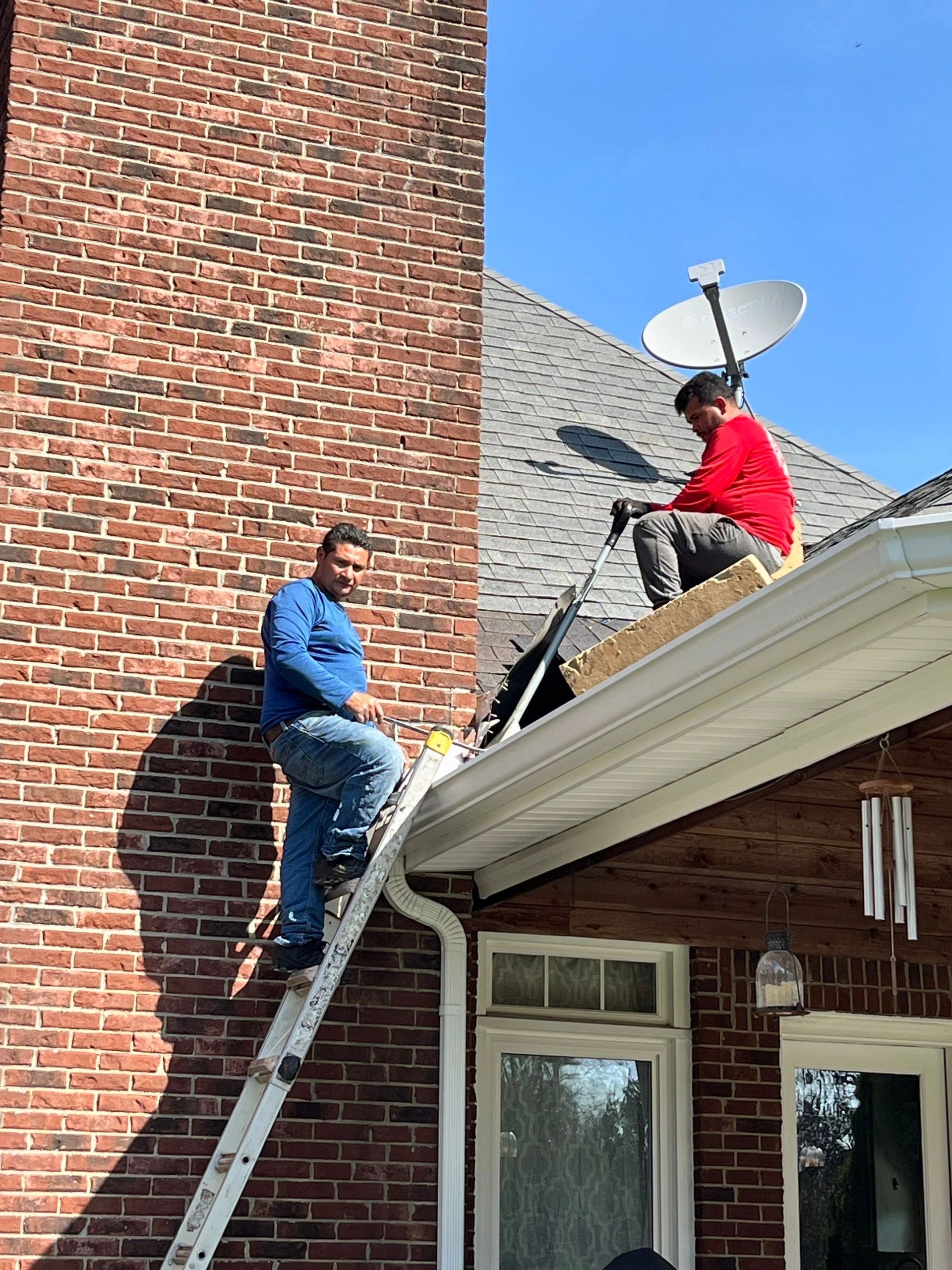 Completed roof installation